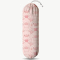 Pig Plastic Bag Holder, Wall Mount Plastic Bags Storage Container Dispenser, Cute Farmhouse Kitchen Decor Gifts for Women Pigs Lover, Kitchen Pattern Garbage Bag 42