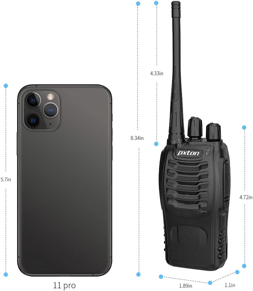walkie talkies for Adults Long Range with Upgraded Earpiece（6 Pack）