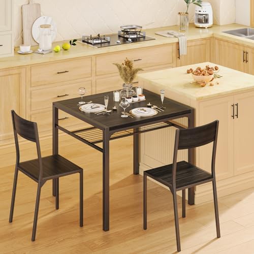 Gizoon 4-Piece Dining Table Set for 4, Kitchen Table