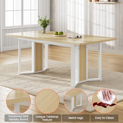 Itaar 5-Piece Dining Table Set for 4-6 People, 63" Extendable Kitchen Ta...