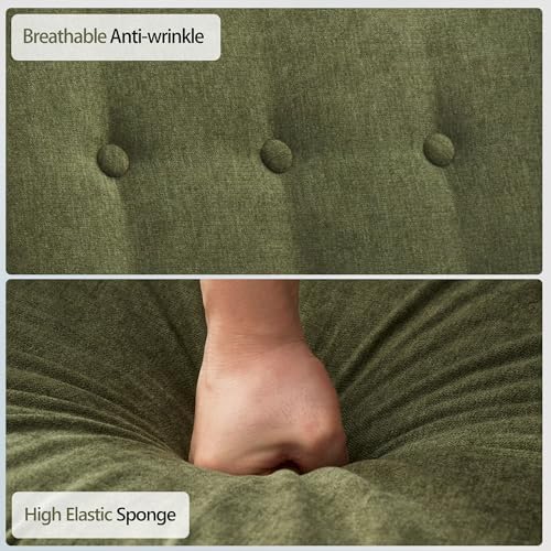 HUIMO Accent Chair for Living Room,Upholstered Button Fabic Armchair Chair | ...