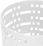 Metal Umbrella Holder Rack for Entryway, Hollow Out Alloy Stand Organizer Round Shaped for Home Office or Hotel (White)