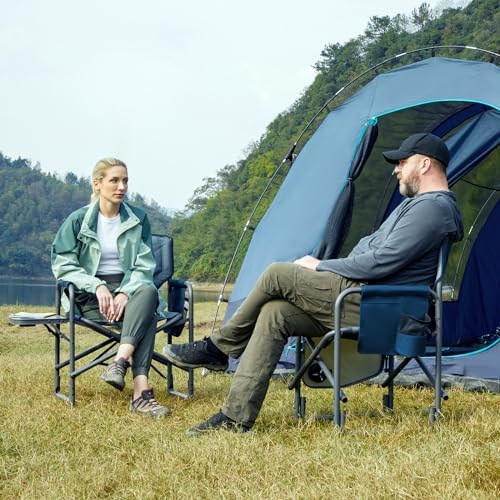 Timber Ridge Aluminum Oversized Camping Chair, Lightweight Portable Directors...