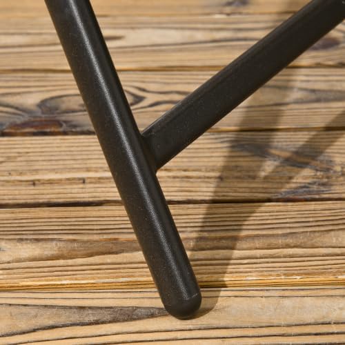 Outsunny 5 Pieces Wicker Patio Dining Set Foldable Dark Brown