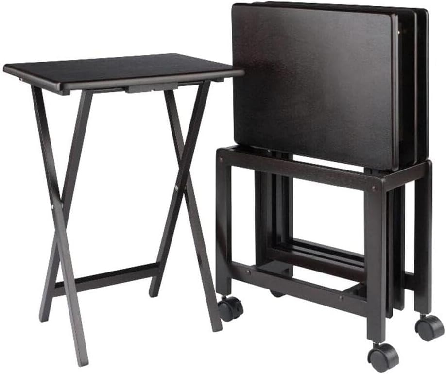 HomeStock Vintage Vogue 5-Pc Snack Table Set, Coffee
