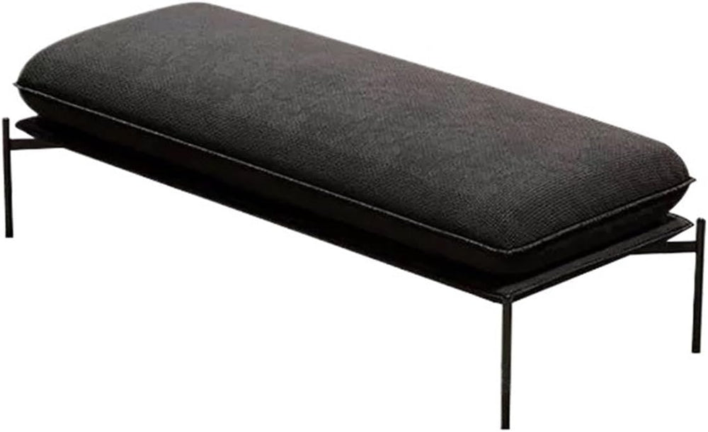Modern Stainless Steel Bed end Stool Bedroom Resting Clothing Store Fabric Sh...