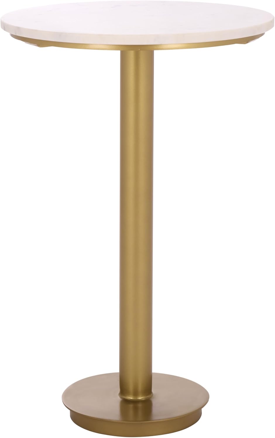 SAFAVIEH Couture Collection - Branxton Brass & Marble Accent Table, Tall ...