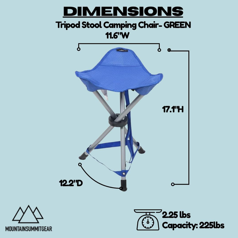Tripod Stool Camping Chair featuring a lightweight and portable design made f...