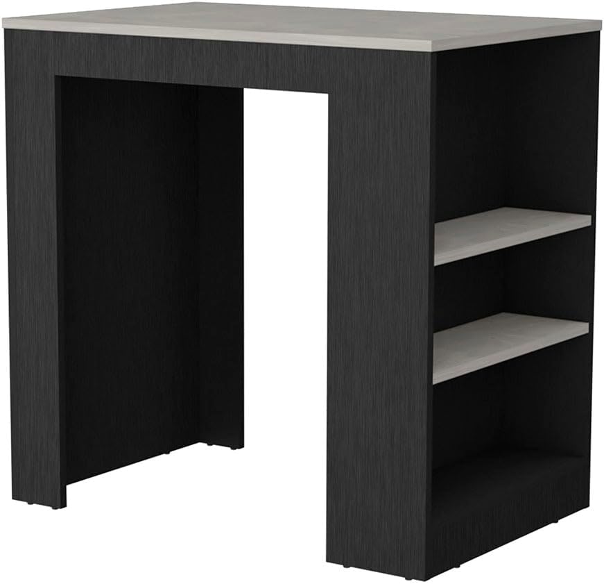 Kitchen Island with 3-Side Shelves, Multicolor, Engineered Wood | Multicolor ...