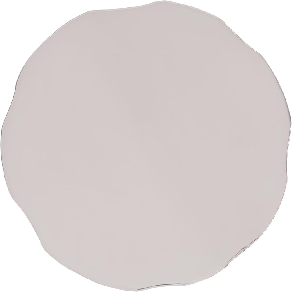 SAFAVIEH Couture Collection - Janalee Chrome Hammered Steel Accent Table, Rou...