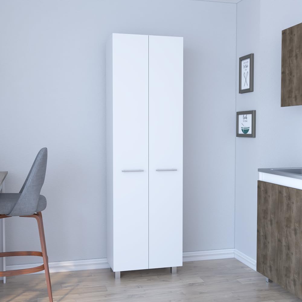 23.6" D*14.5" W*78.7" H Freestanding Kitchen Pantry with 4 She...