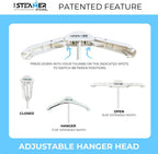 Travel Pro | Adjustable Standing Garment Steaming Rack with Hanger | Fast, Foldable, Sturdy, Portable Steam Ironing Solution for Travel & Home