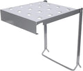 ZJchao Folding Ladder Platform Multi Purpose Shelf A Frame Design Iron Work Stand Table with Foldable Sturdy for Home Office Space Saving (Iron)