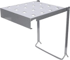 ZJchao Folding Ladder Platform Multi Purpose Shelf A Frame Design Iron Work Stand Table with Foldable Sturdy for Home Office Space Saving (Iron)