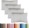 King Pillow Cases - 4 Pack - Super Soft Pillowcase Covers - Envelope Enclosure - Hotel Quality Pillow Protectors - Wrinkle Free, Shrink & Stain Resistant - Machine Washable - 20" x 40" (French Grey)