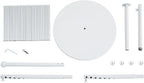 Scarf Organizer, Hijab Organizer, 30 Tiers Metal Scarf Hanger for Multiple Scarves, 67" Height Floor-standing Hijab Stand Belt Pants Hanger for Home, Commercial, Clothing Store (White)