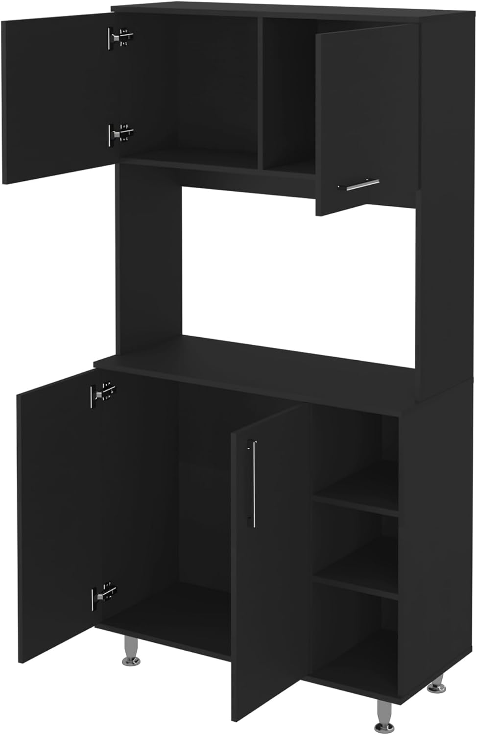 Pantry Cabinet, Three Open Shelves