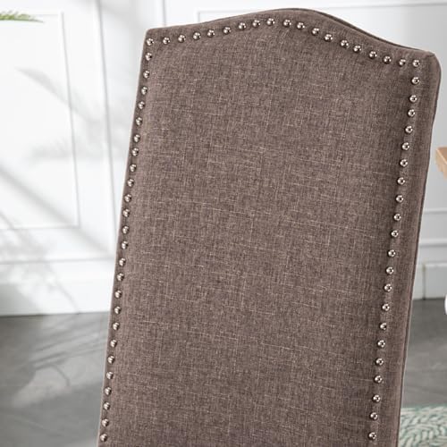 Upholstered Dining Chair Modern Stylish Kitchen Diner Fabric Set of 4