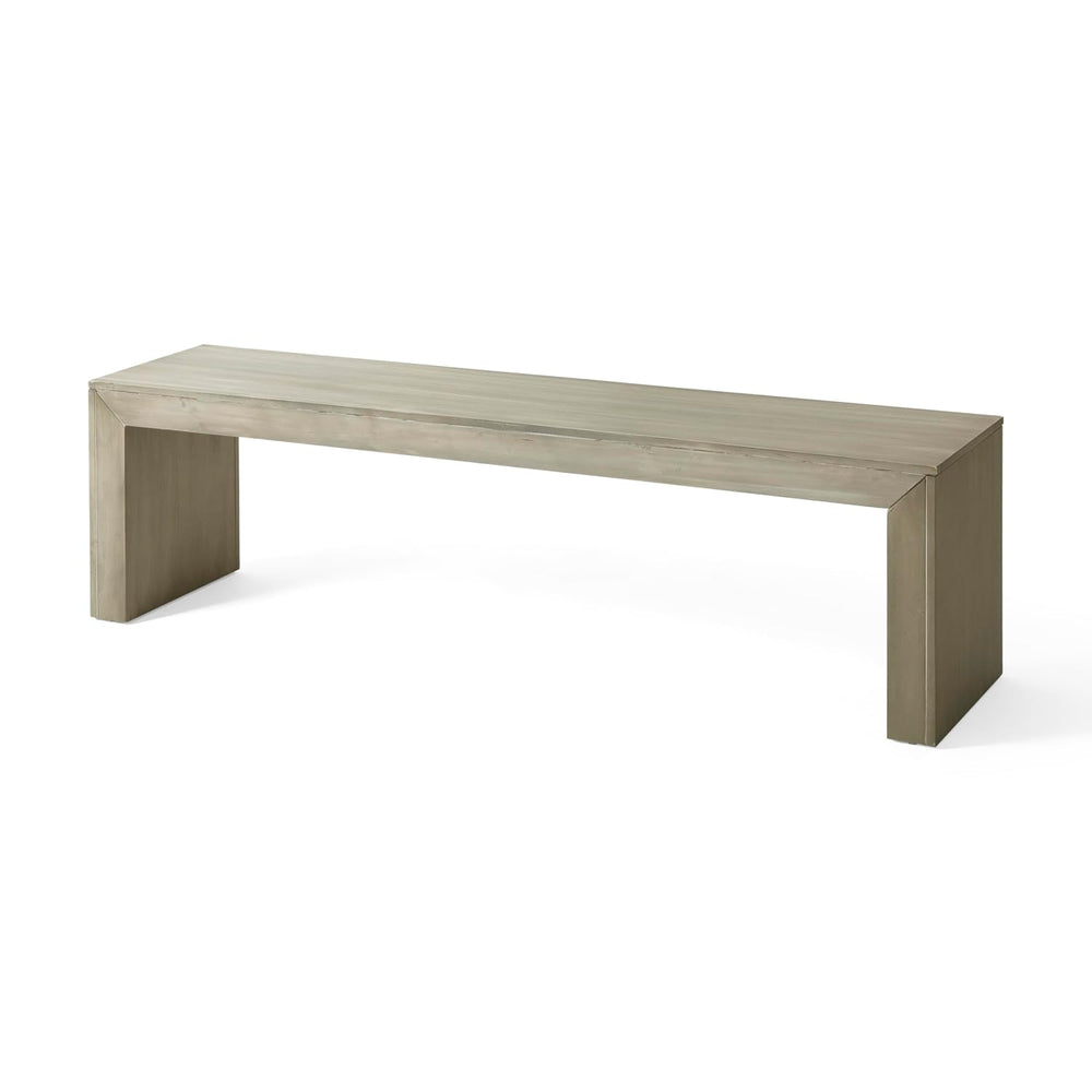 Merax 63 Inch Wood Dining Bench, Solid Acacia Wood Entryway Bench, Wooden Far...