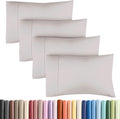 Standard Pillow Cases - 4 Pack - Super Soft Pillowcase Covers - Envelope Enclosure - Hotel Quality Pillow Protectors - Wrinkle Free, Fade & Stain Resistant - Machine Washable - 20" x 26" (Light Grey)
