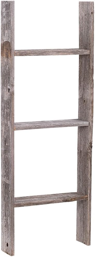 3' Reclaimed Barnwood Rustic Ladder