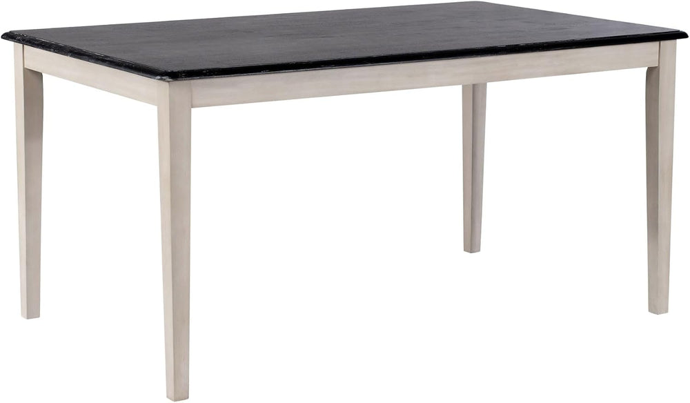 Boraam Shaker Rectangular Wood Dining Table - European Black Ash/Antique White