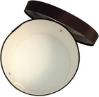 Sarah's Hat Boxes Classic Brown Hat Box – 16.75" x 8.5" (Dia. x Ht.) Handmade in USA – Odorless Non-Toxic Adhesive, Cording Handle – Premium Storage for Hats & Accessories