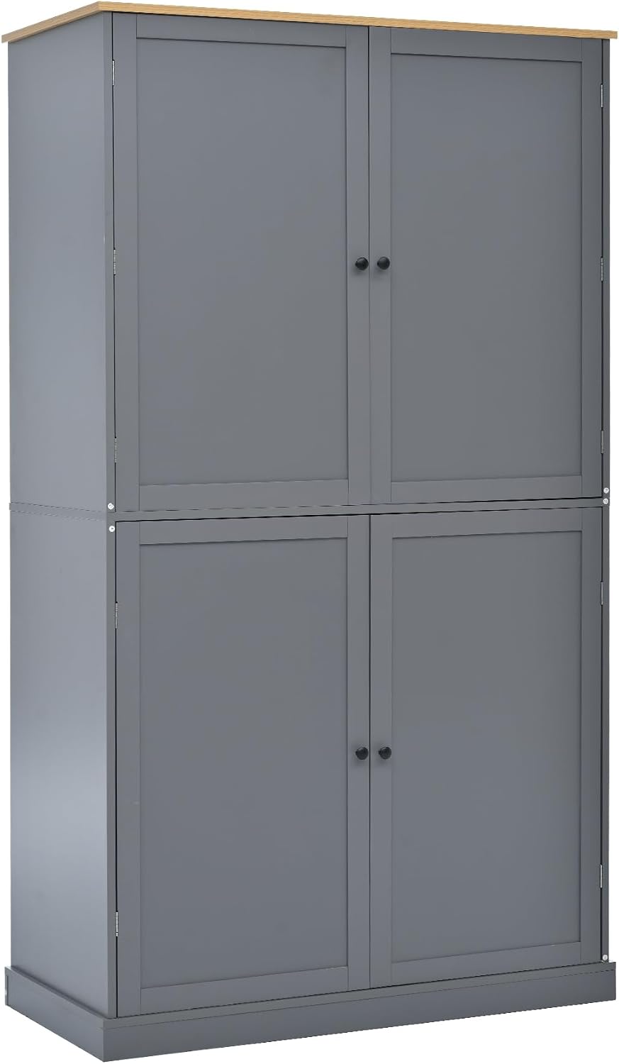LUMISOL Kitchen Pantry Sideboard, 71.3” High Freestanding Large Cupboard Stor...