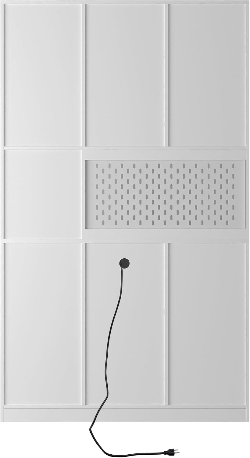 74" Pantry Cabinet,Microwave Cabinet with Storage,Freestanding Buffet Cu...