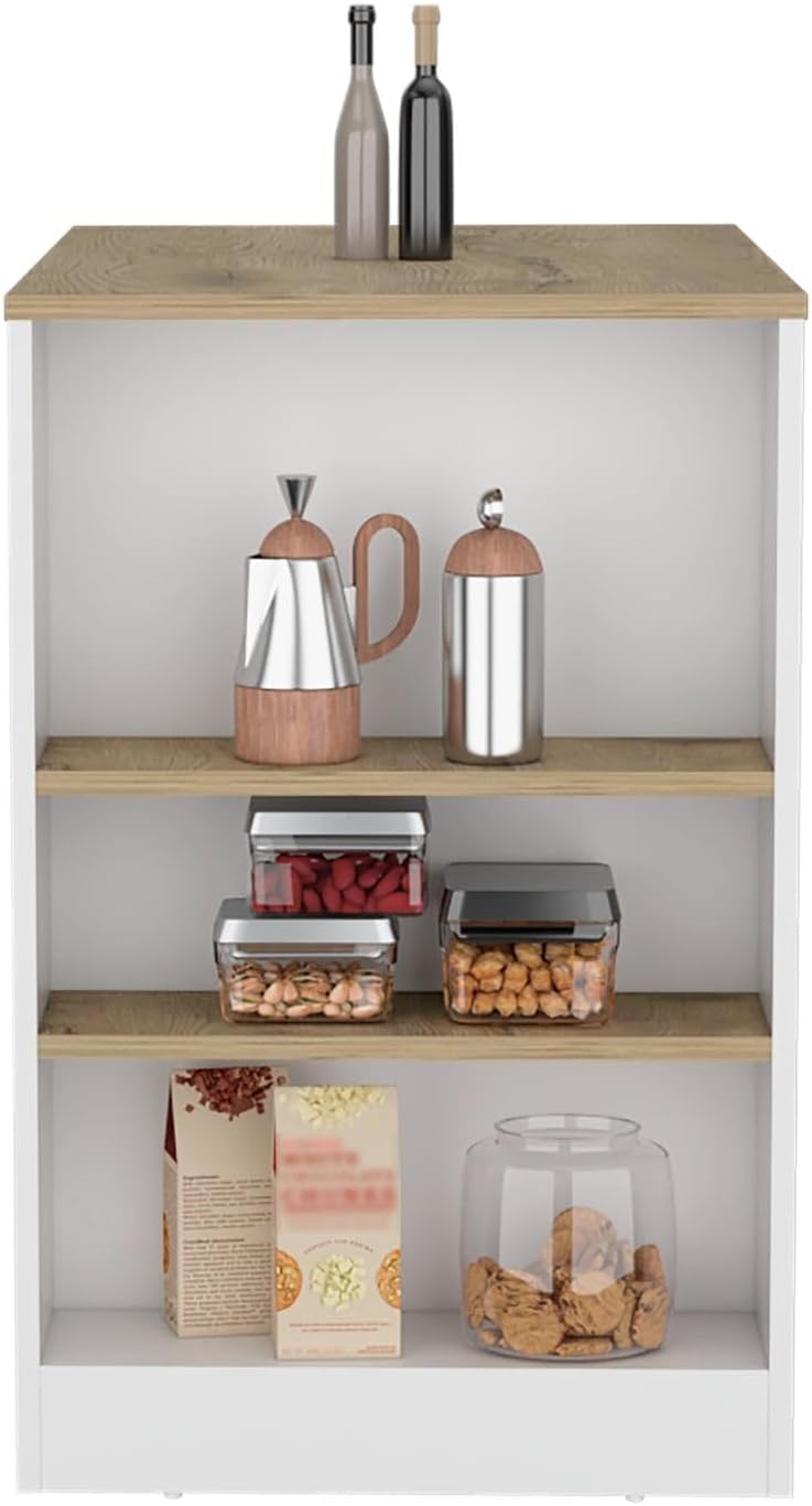 Tuhome Portree Kitchen Island Engineered Wood Multi-Color