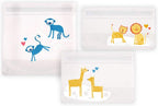 Amazon Brand - Mama Bear Reusable Snack Bags, Hook and Loop, One Size, 6-pack