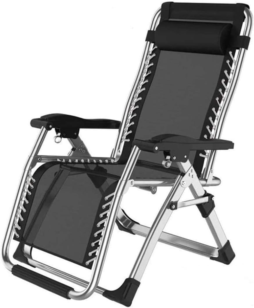 Recliner Garden Chairs, Sun Loungers Recliners Folding Gravity for Patio, Lawn & Garden(Style B)
