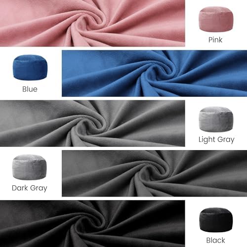 Kromax Bean Bag Chair with Filling Included, Large 4FT Comfy Bean Bag Chairs ...