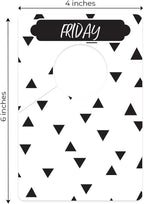 Day Of The Week Closet Dividers/Closet Organizer for Weekly Planning/Modern Clothing Divider Tags/School Morning Organization