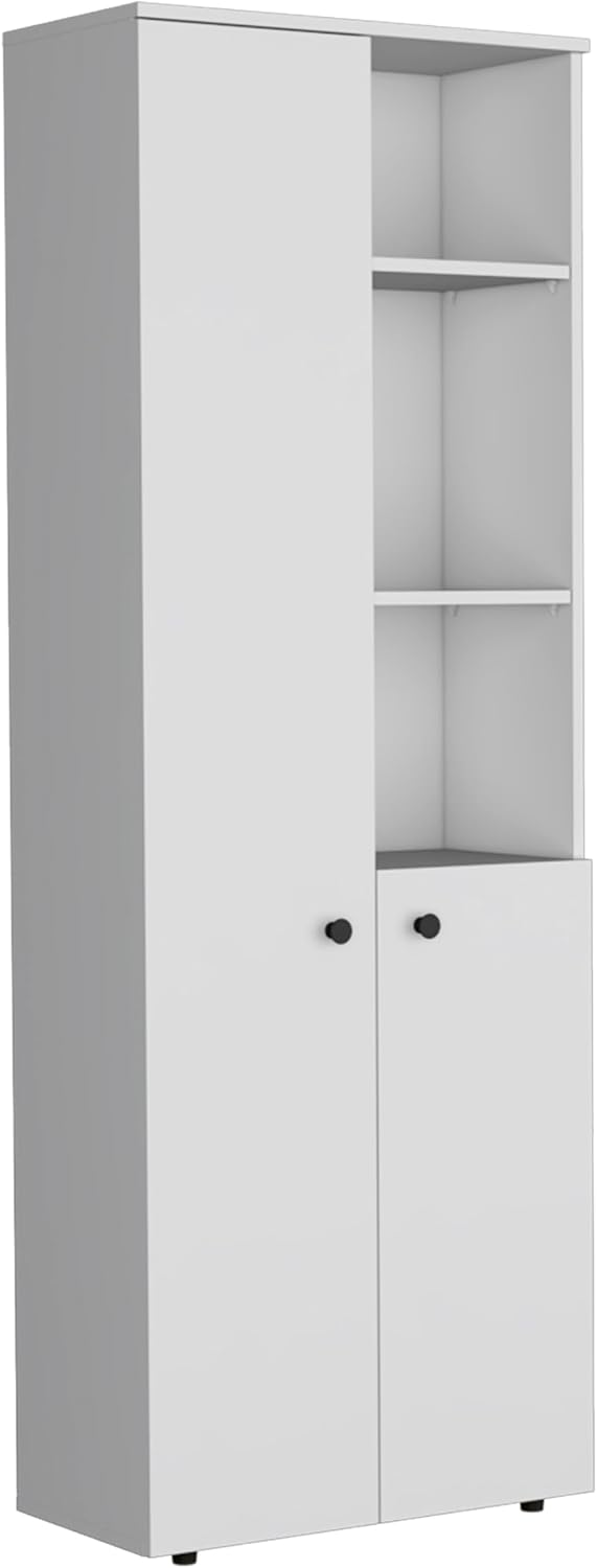 Riner 67" Tall Slim Pantry Organizer with 8 Shelves, 2 Doors & Moder...
