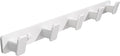 White Coat Rack Wall Hooks for Hanging Heavy Duty Door Hooks with 5 Hooks Key Holder for Wall Hat Rack for Entrance Coat Hook