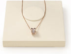 Oirlv Microfiber Jewelry Display Tray Necklace Display Stand Necklace Holder(Beige)