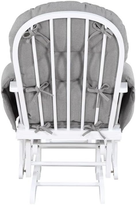 Suite Bebe Mason Glider & Ottoman, White/Oyster