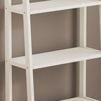 4-Tier Bamboo Ladder Shelf with Cabinet - Stylish Bookcase Organizer for Living Room, Bedroom, Kitchen, Bathroom & Office - Space-Saving Storage Solutions