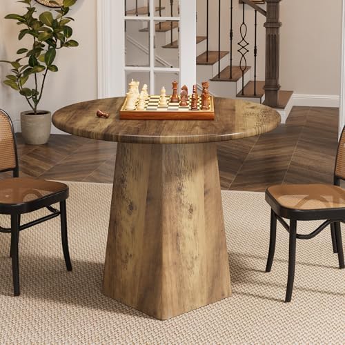Tribesigns 31.5-Inch Round Dining Room Table for 2-4, Farmhouse Small Kitchen...