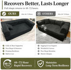 GEARIVY Folding Sofa Bed Convertable Corduroy Couch King Size Floor Sleeper 4-in-1 DIY Combination Modular Sofa Fold Out Futon Lounge Comfy Foldable Lazy cama for Living Room