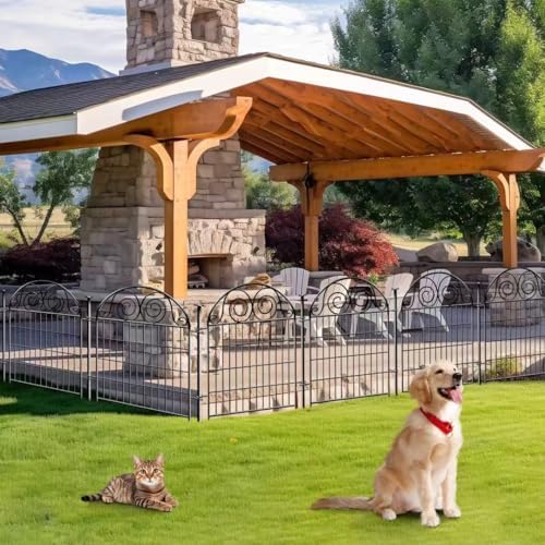 Getlay Tall Garden Fencing 36 Inch High, 2 Panels Total Length 4.4 Ft Dog Fen...