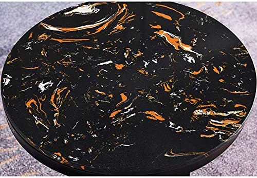 Telephone Table, Marble Sofa Side Table Nordic Luxury Round Coffee Table Tele...