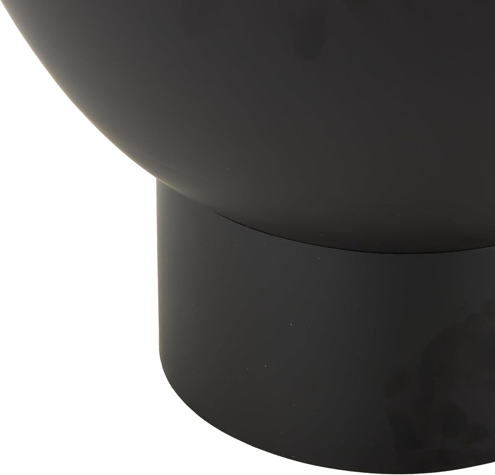 Deco 79 Metal Geometric Side End Accent Table End Table with Glass Tabletop a...