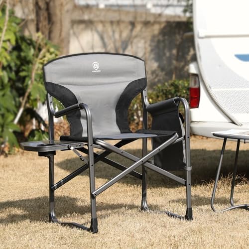 EVER ADVANCED Lightweight Aluminum Director Camping Chair, 350 lb Capacity