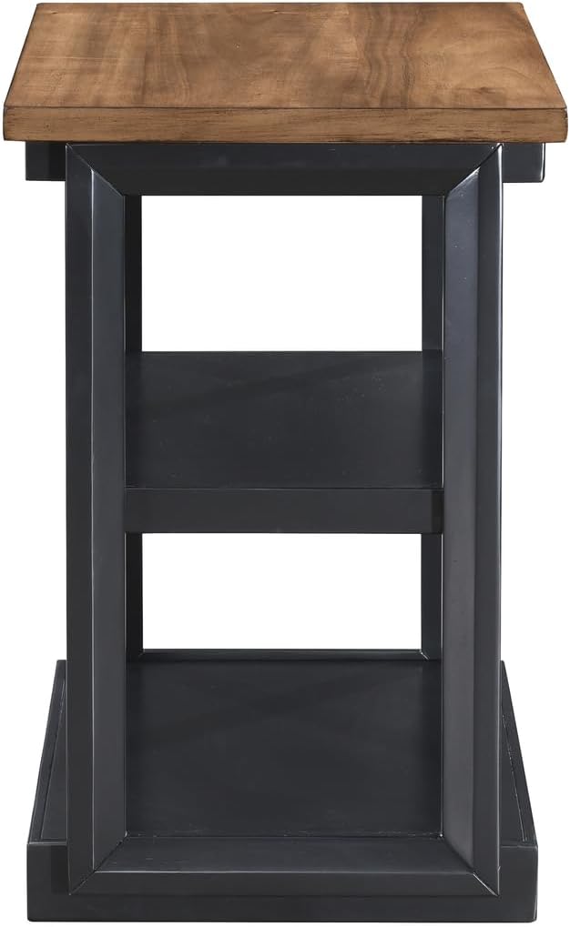New Classic Furniture Decker 3-Piece Wood Occasional Table Set in Black/Brown