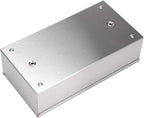 Sumnacon Rectangular Tissue Box Cover - Stylish Stainless Steel Paper Facial Cover, Modern Metal Tissue Box Holder for Bedroom/Bathroom/Vanity/Countertop/Dresser/Night Stand/Office/Car, Brushed Nickel