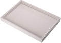 Mornajina 9" x 5.7" Velvet Jewelry Tray Jewelry Display Tray, Stackable Empty Plate Trays for Earrings Necklaces Bracelet Rings Display Showcase - Beige