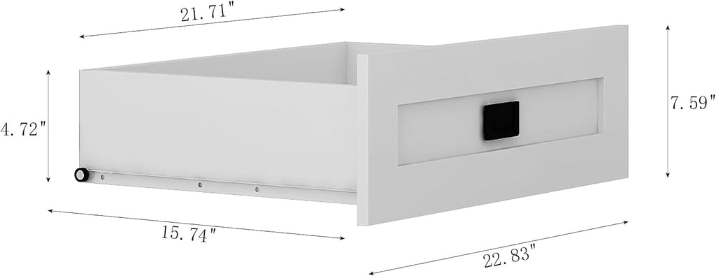 Wardrobe Closet with Sliding Barn Door, Wooden Bedroom Armoire Wardrobe Cabinet Closet with 4 Drawers, Adjustable Shelves and Hanging Rod, Bedroom Storage Closet Cabinet for Hanging Clothes, White