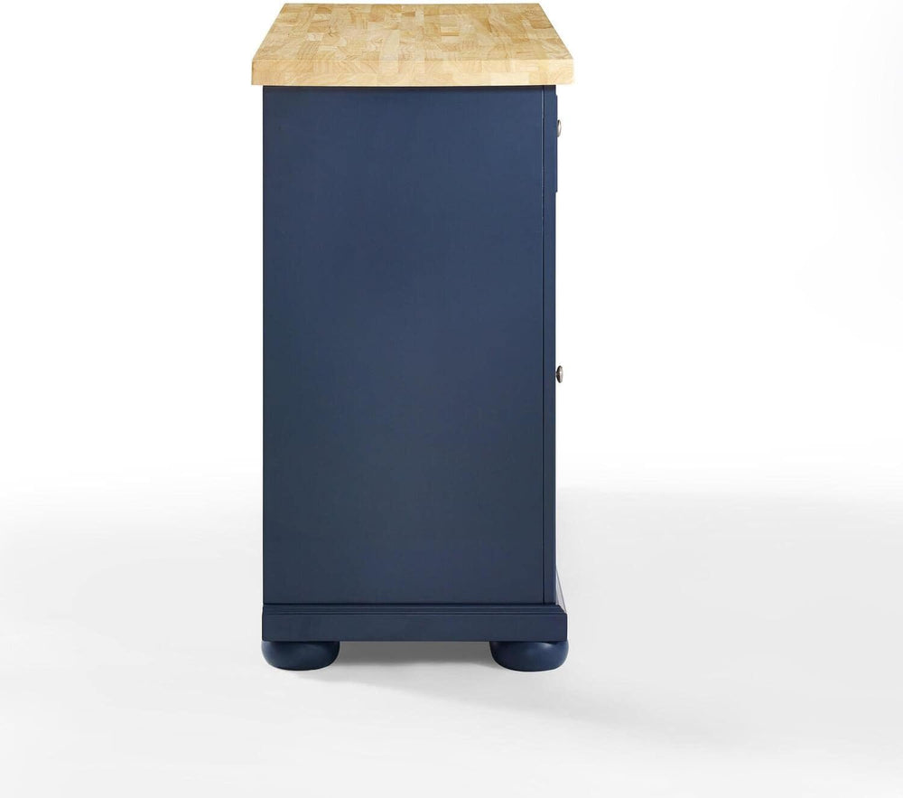 HomeStock Renaissance Rhapsody Kitchen Island with Durable Top and Optional C...